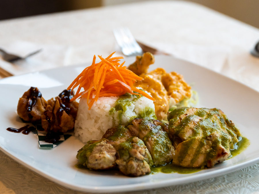 Grilled Thai Chicken Combo, SOY Asian Fusion Restaurant, Kelowna